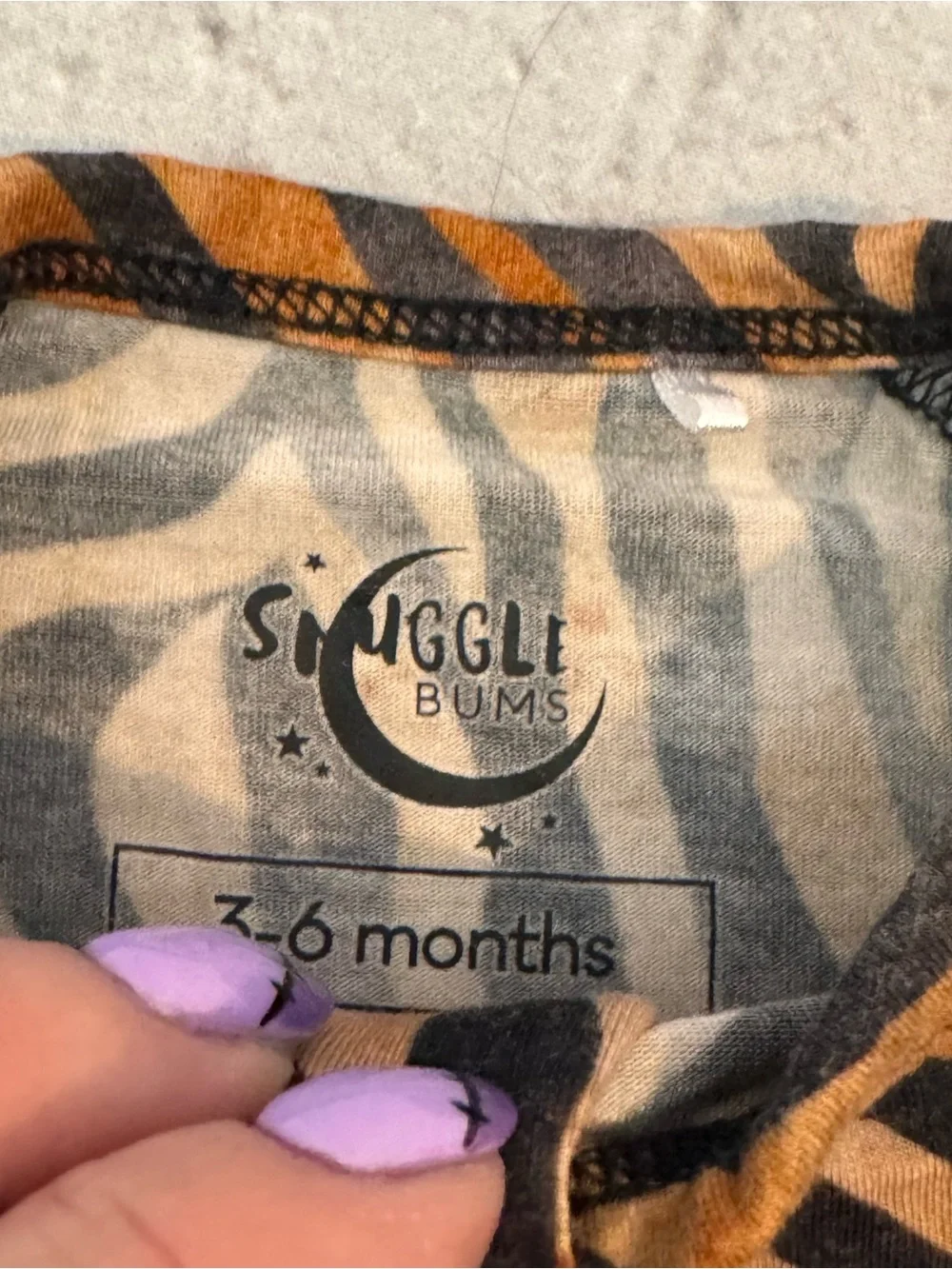 Snuggle Bum Tiger Pattern Bamboo Shortie Romper